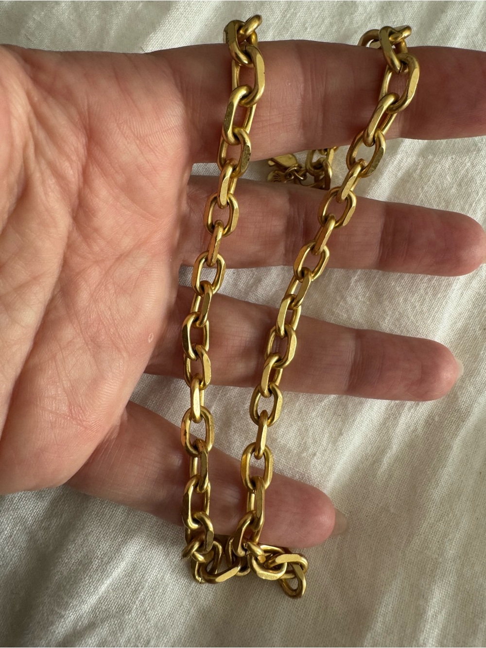 Chunky Gold Chain Link Necklace